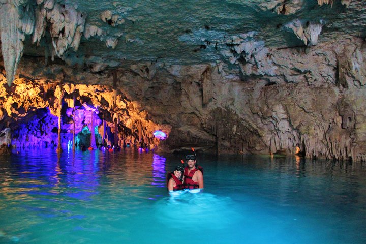 3-in-1 Discovery Combo Tour: Tulum Ruins, Reef Snorkeling Plus Cenote and Caves 3-in-1 Discovery Combo Tour: Tulum Ruins, Reef Snorkeling Plus Cenote and Caves