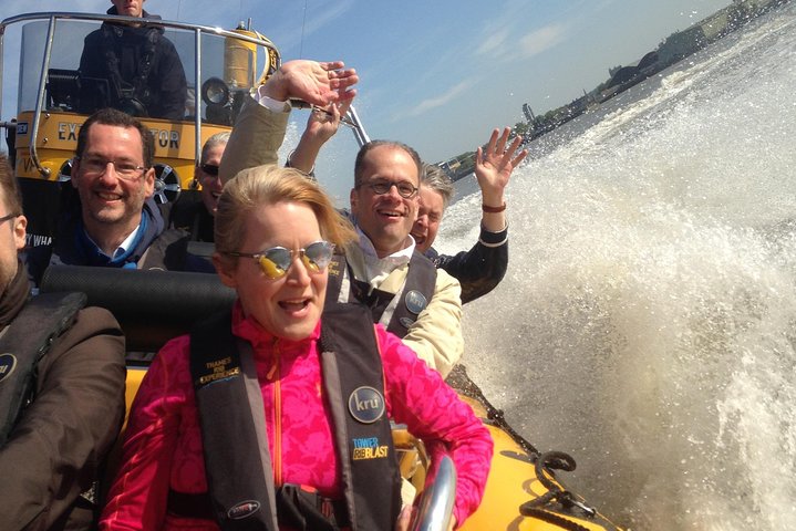 Thames Barrier Speedboat Experience to/from Embankment Pier - 75 minutes