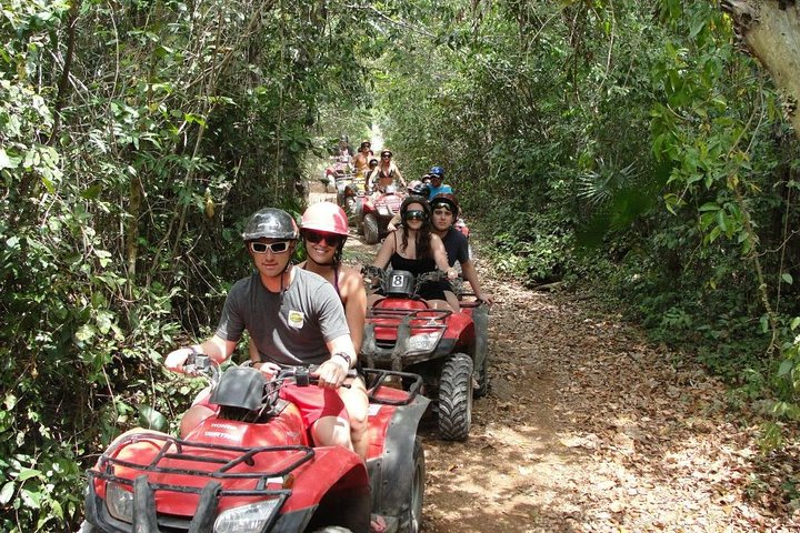 ATV Tour with Cenote swim, Ziplines, Transportation and Lunch Included