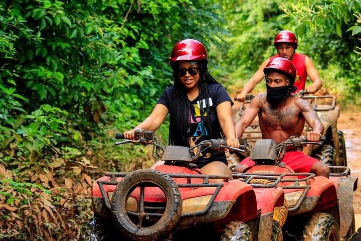 ATV Tour with Cenote swim, Ziplines, Transportation and Lunch Included