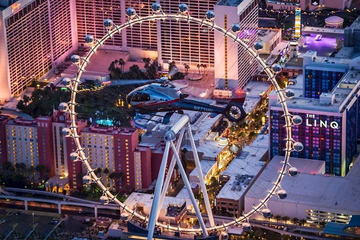 Las Vegas Strip Helicopter Night Flight with Optional Transportation