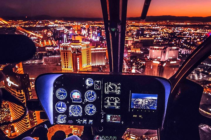 Las Vegas Strip Helicopter Night Flight with Optional Transportation